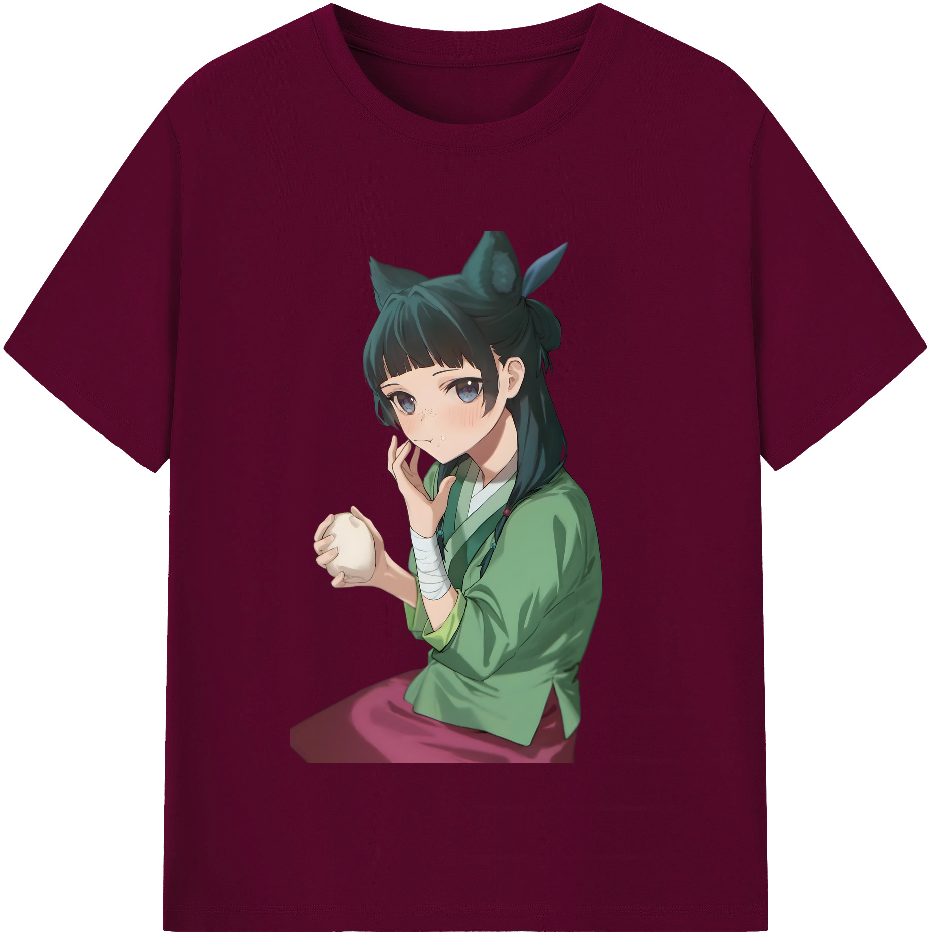（画像用） 薬屋のひとりごと The Apothecary Diaries レディースカジュアルプリントTシャツ（綿100％）